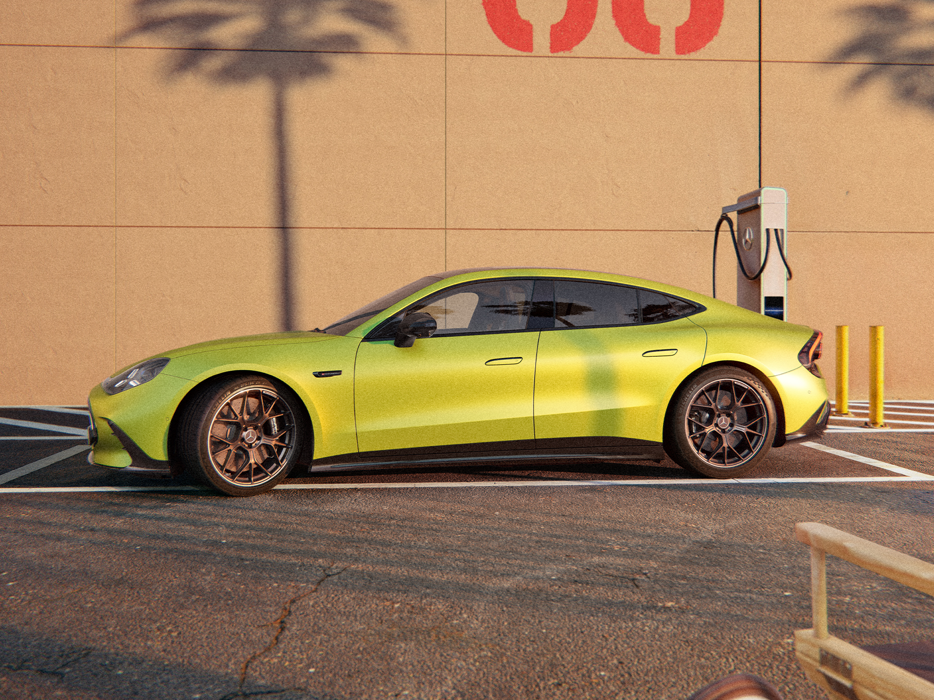 Charging & Range | GT 4-Door Coupé | Mercedes-AMG Charging the all-new GT 4-Door Coupé from Mercedes-AMG.