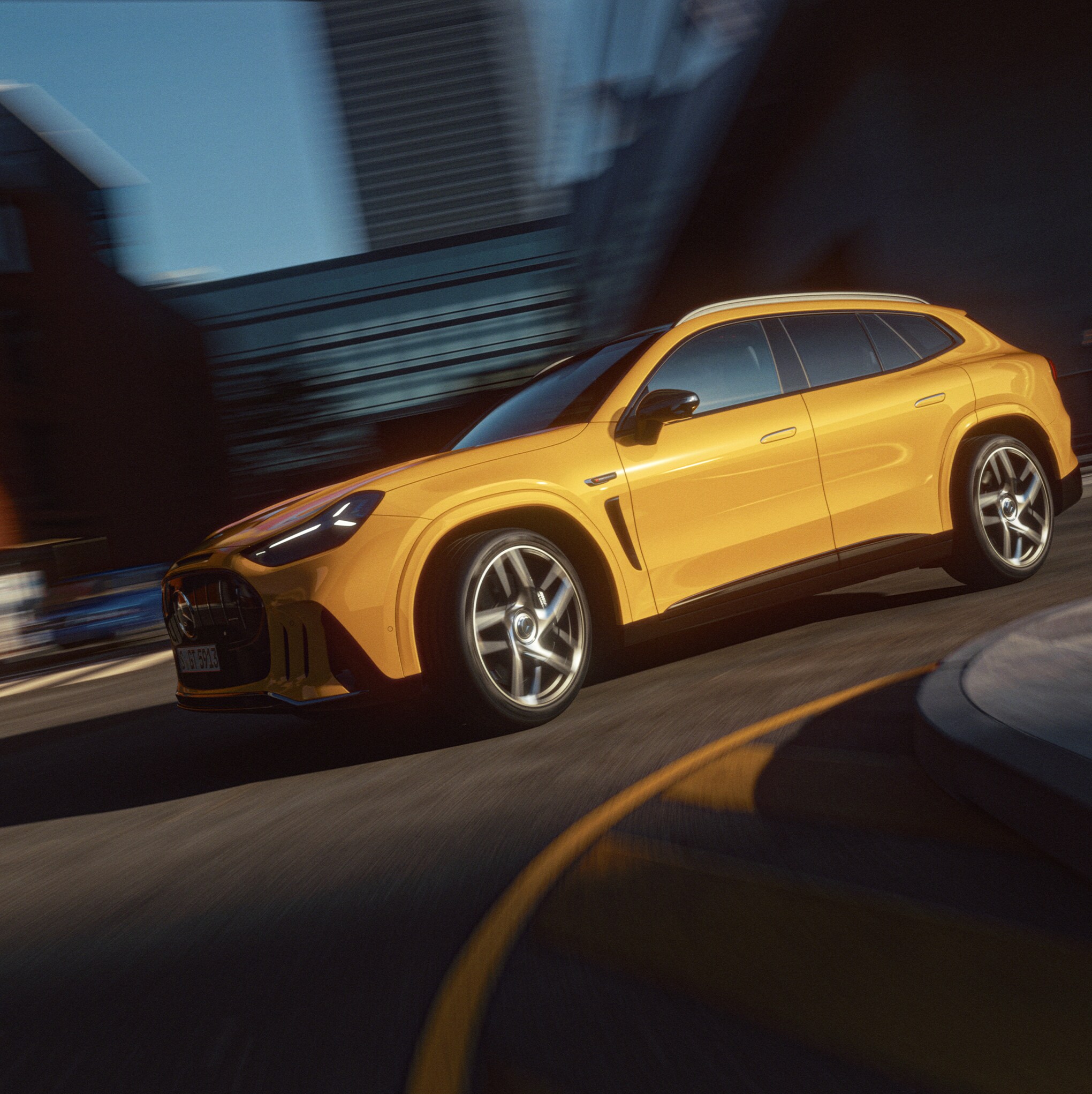 The exterior of the all-new GT SUV from Mercedes-AMG.