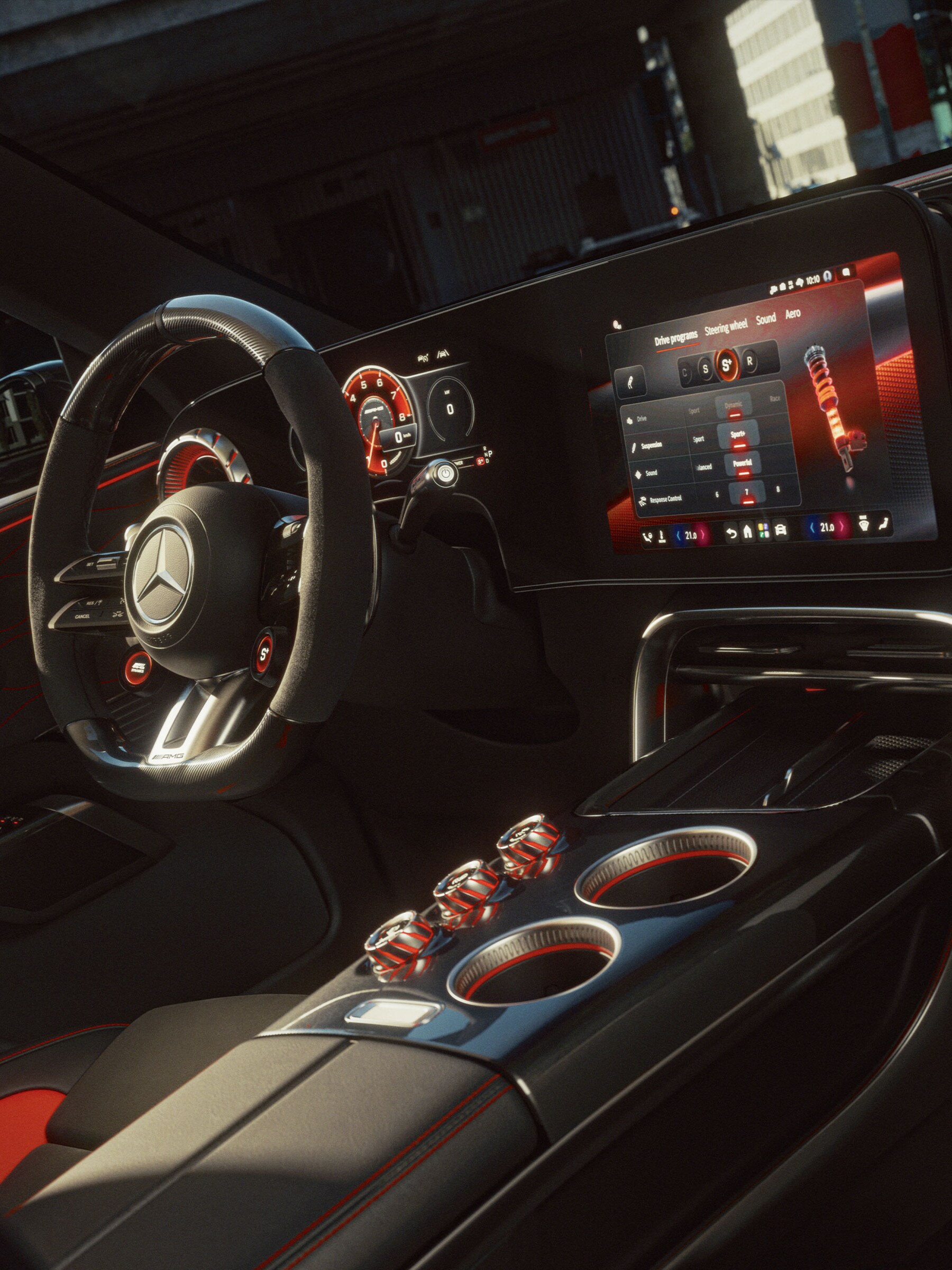 The all-new Mercedes-AMG GT SUV: Driver-oriented cockpit
