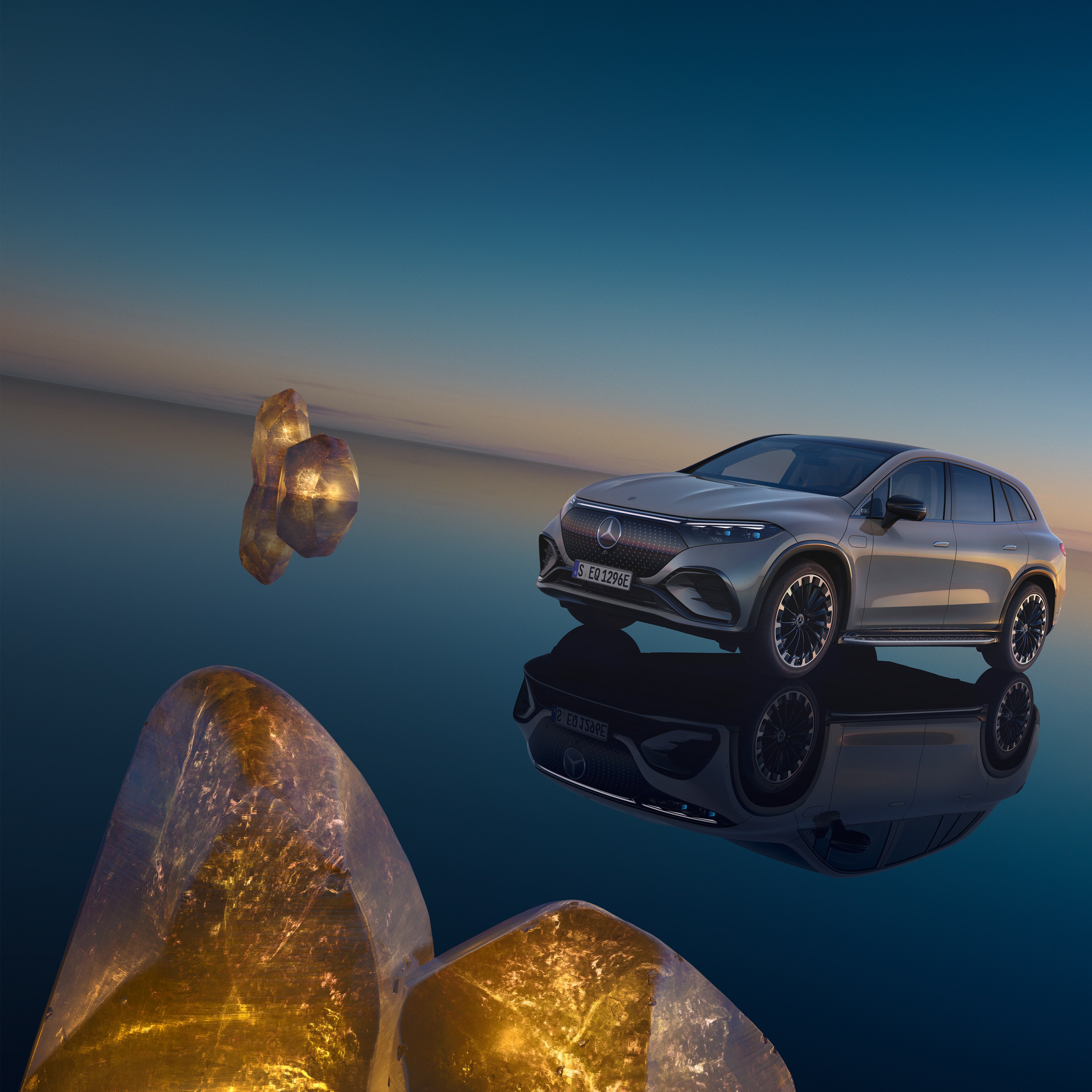 The Mercedes-Benz EQS SUV.