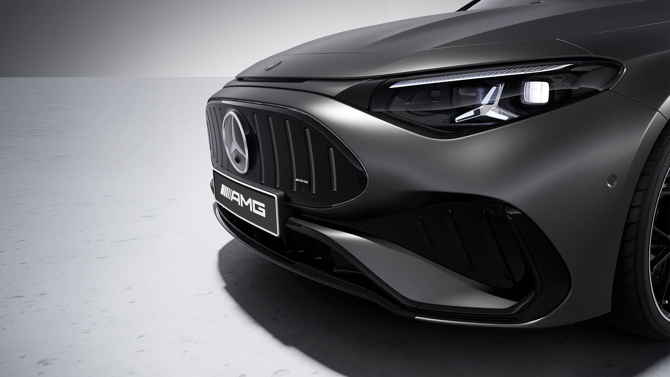 The all-new Mercedes-AMG CLA 45 4MATIC+ electric with Night Package II.