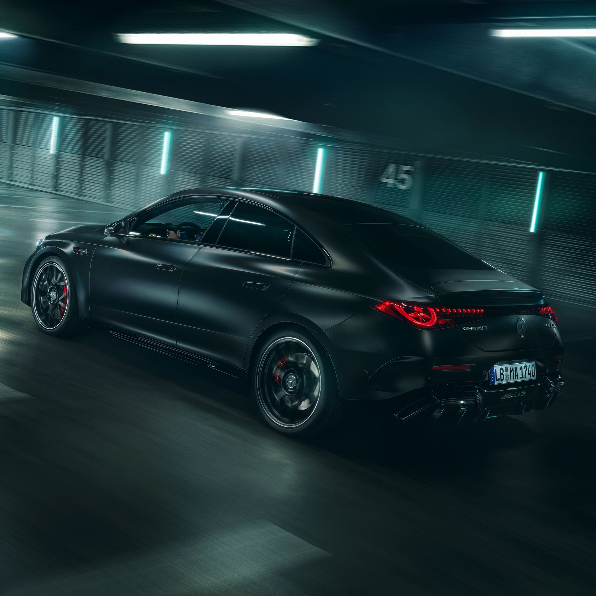 The performance of the all-new Mercedes-AMG CLA 45 electric 4MATIC+.