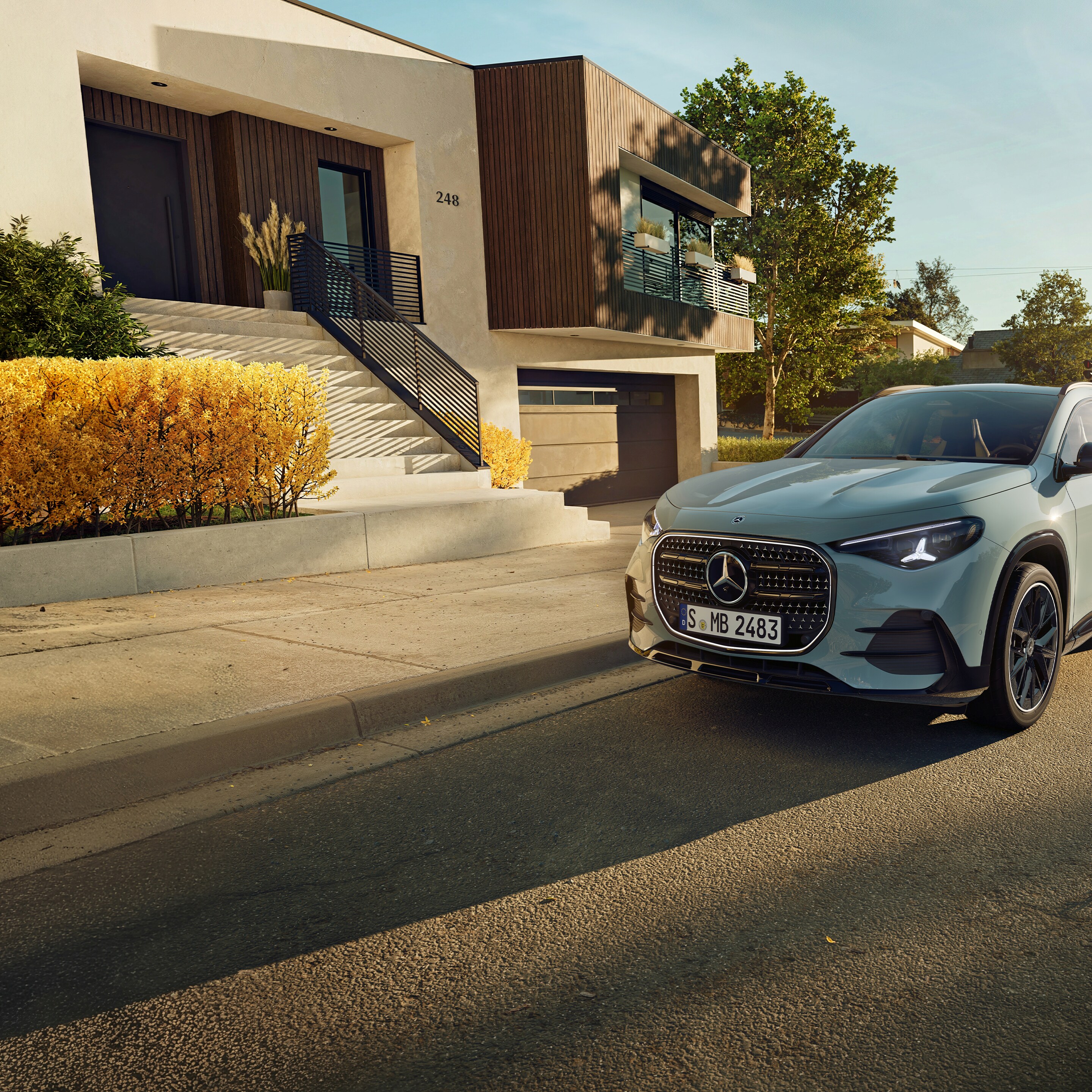 The exterior of the all-new GLA from Mercedes-Benz.