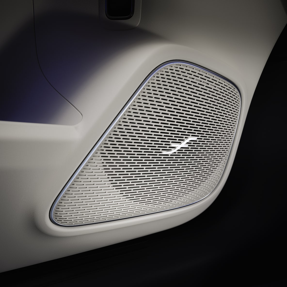 A Burmester® surround sound system speaker in the Mercedes-Benz GLA.