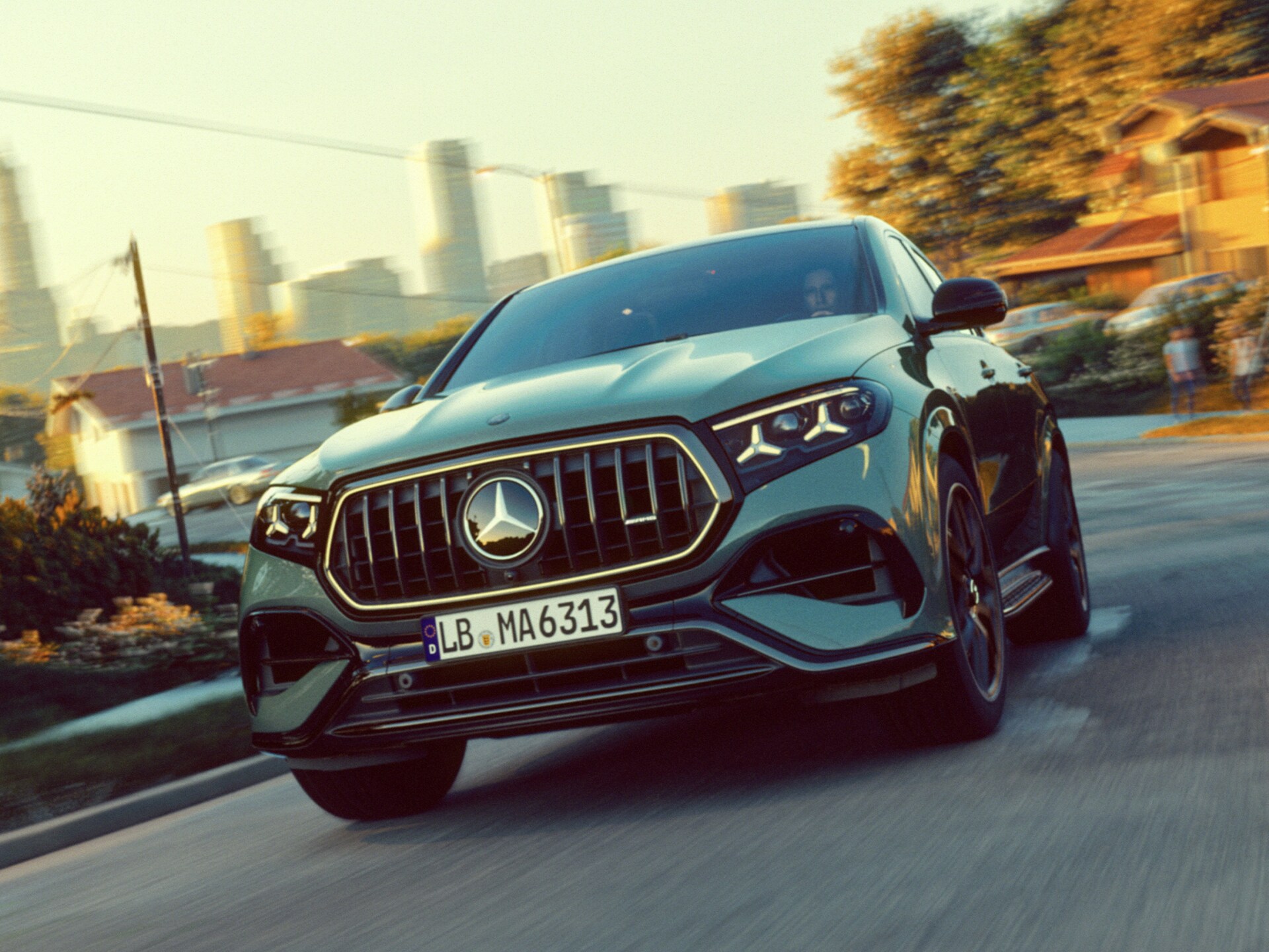 The new front design of the Mercedes-AMG GLE 63 S 4MATIC+ Coupé.