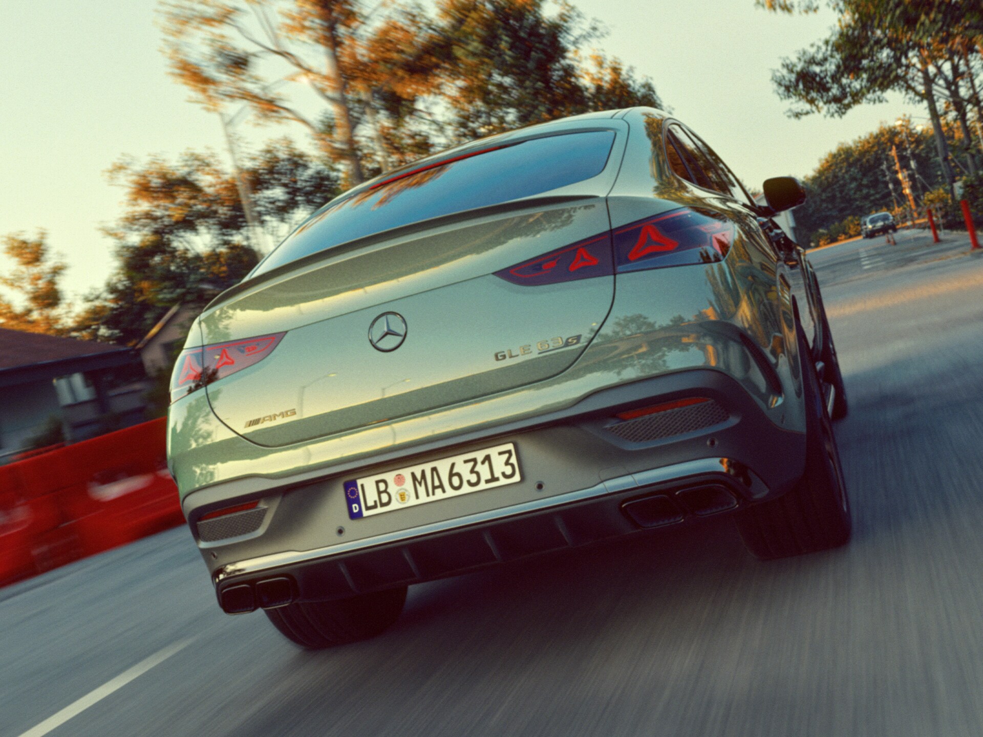 The new rear design of the Mercedes-AMG GLE 63 S 4MATIC+ Coupé.