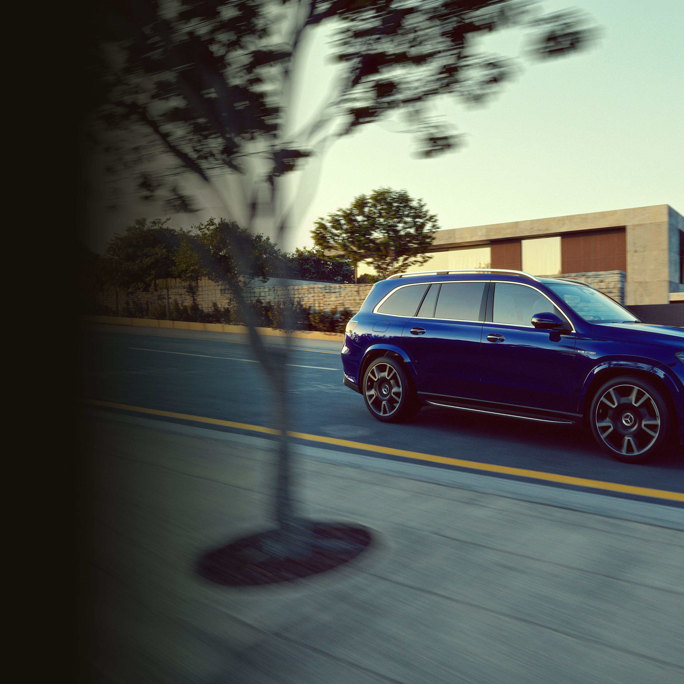 The exterior of the new Mercedes-AMG GLS 63 4MATIC+.