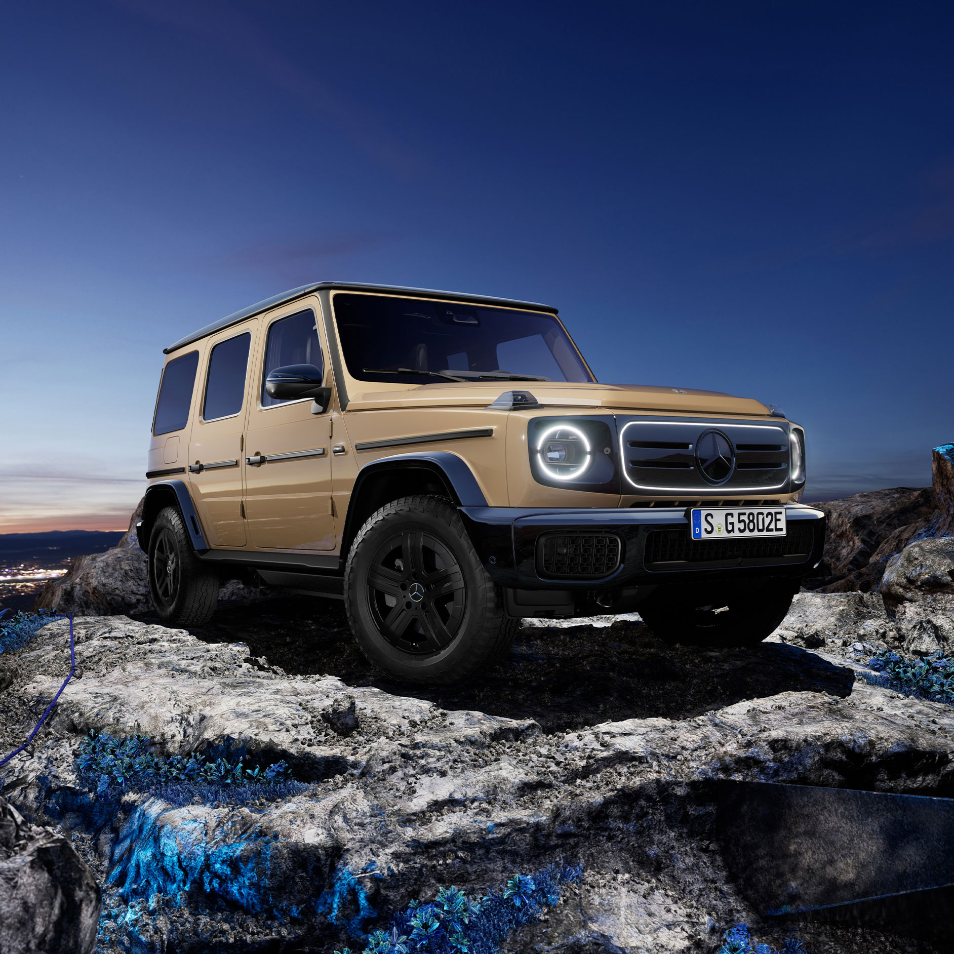 All-electric G-Class | Mercedes-Benz SUV | Mercedes-Benz The Mercedes-Benz G 580 with EQ Technology.