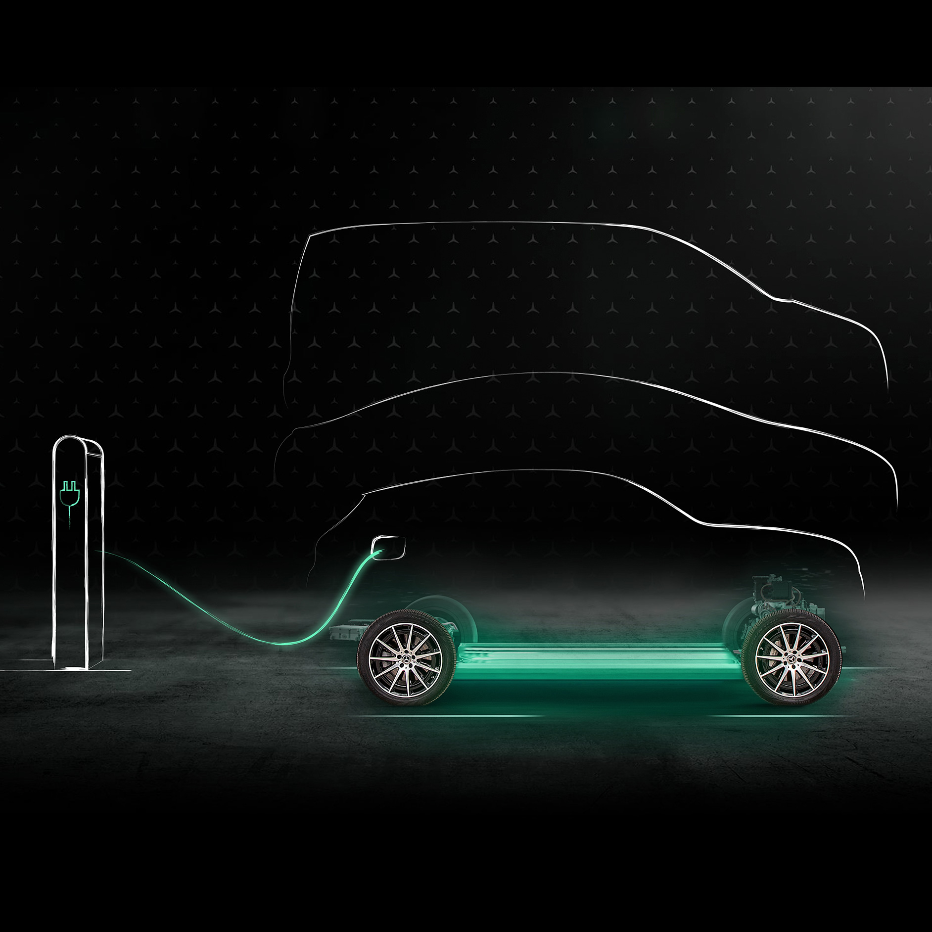 Green Charging | Electric mobility | Mercedes-Benz Animation of the Green Charging function.