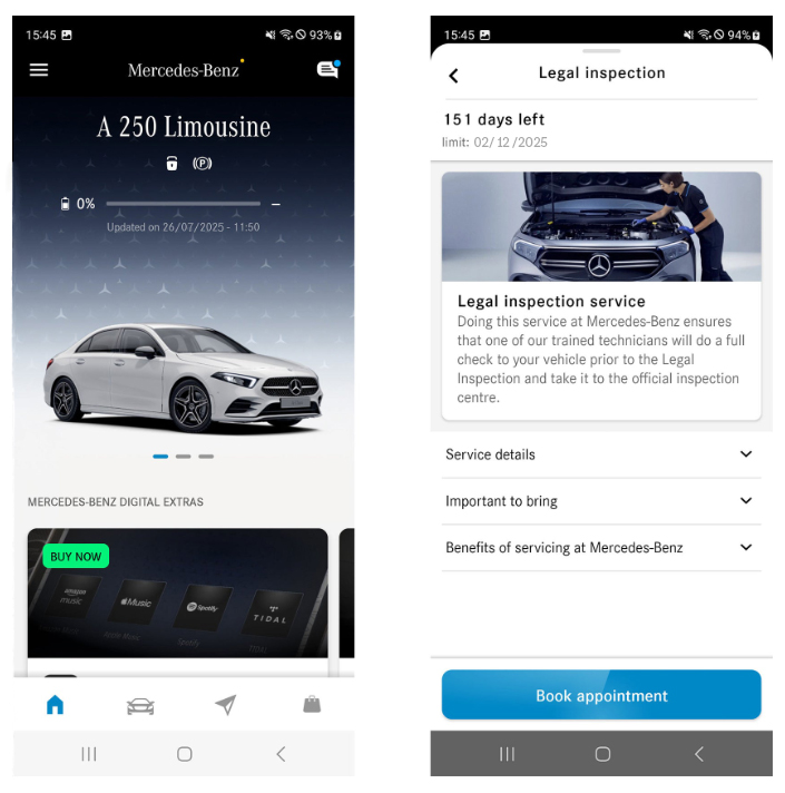Sneak preview | Service App | Mercedes-Benz A sneak preview of the integrated services in the Mercedes-Benz App.