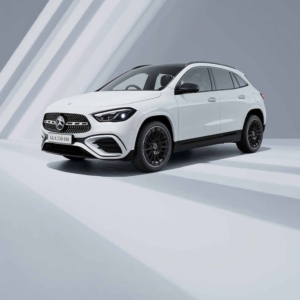 Rear view of the Mercedes-Benz GLA.
