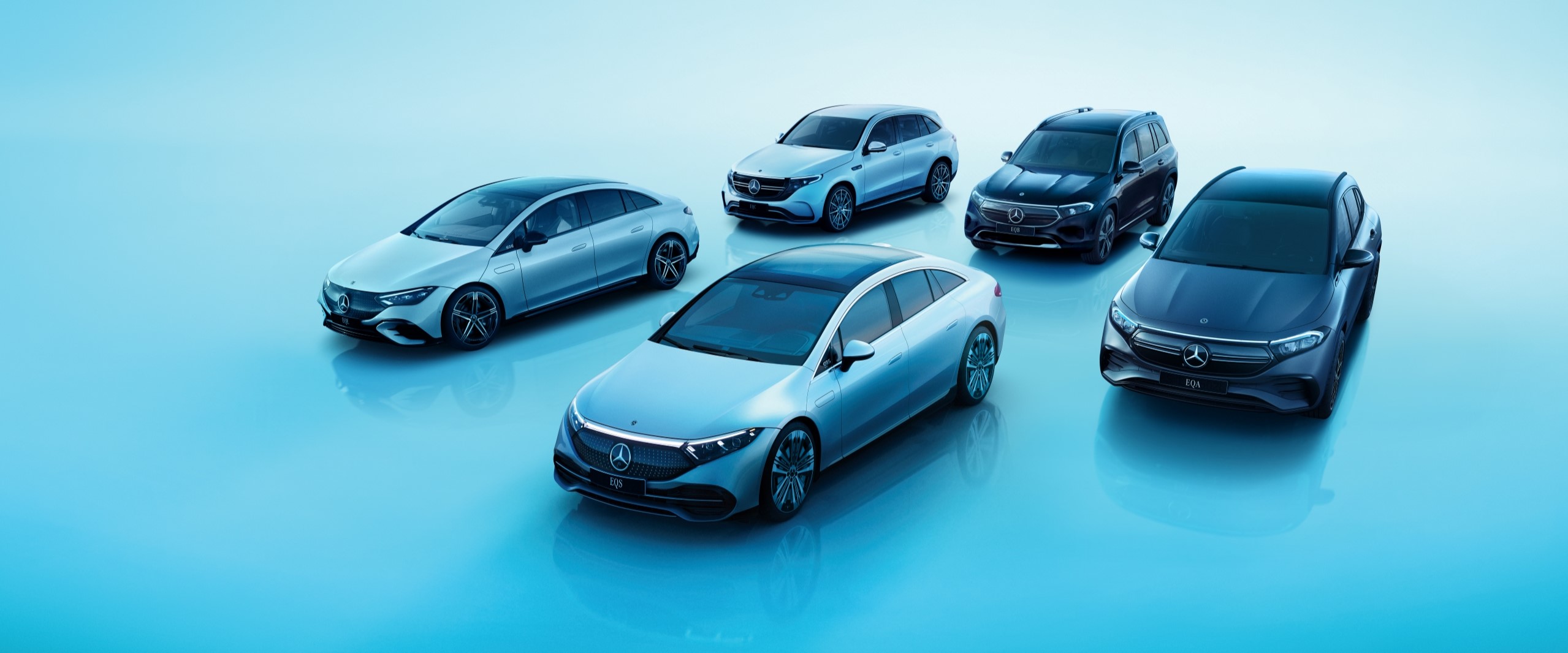 Drive Electric Plan Image of the Mercedes-Benz EQ range