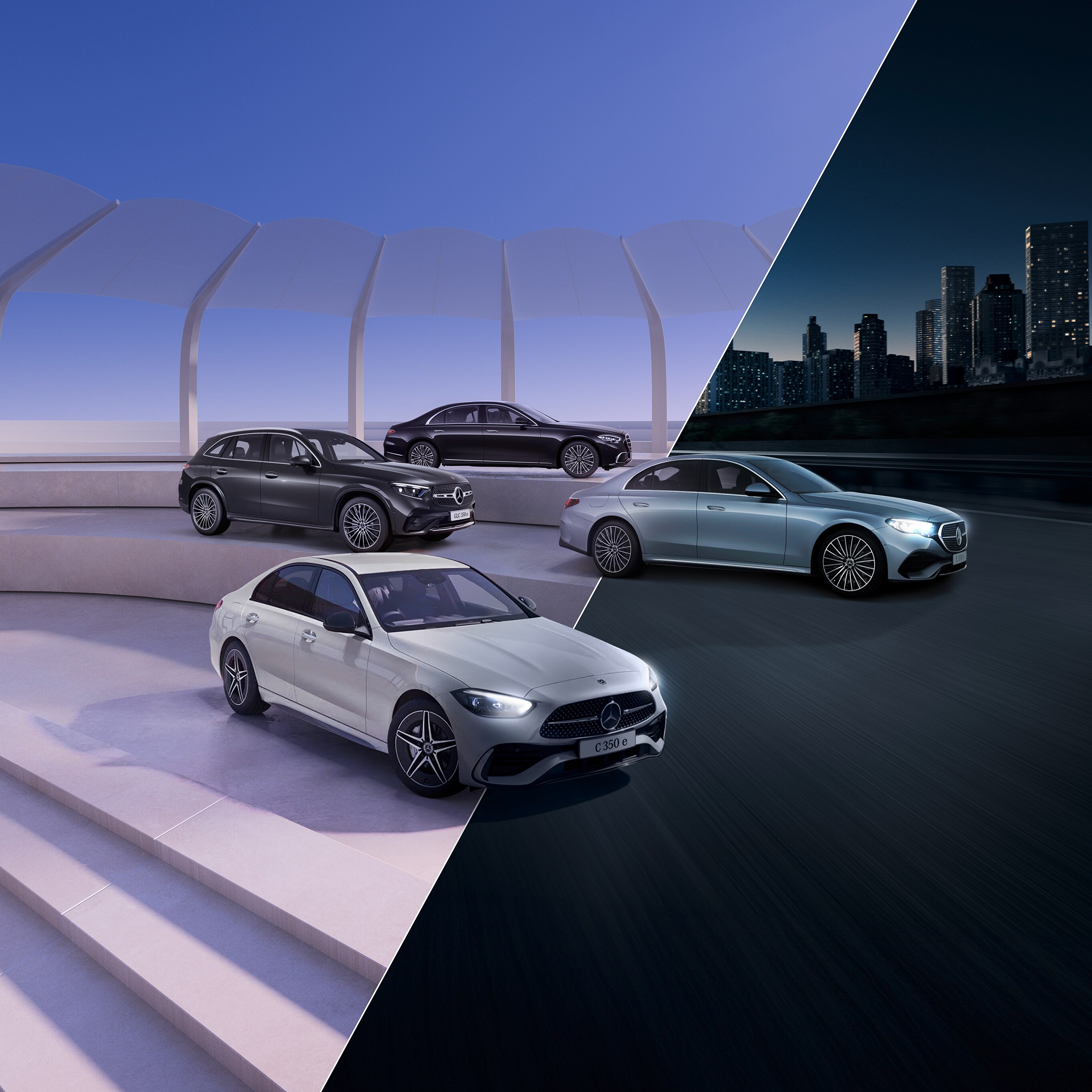 A range of plug-in hybrid vehicle from Mercedes-Benz.