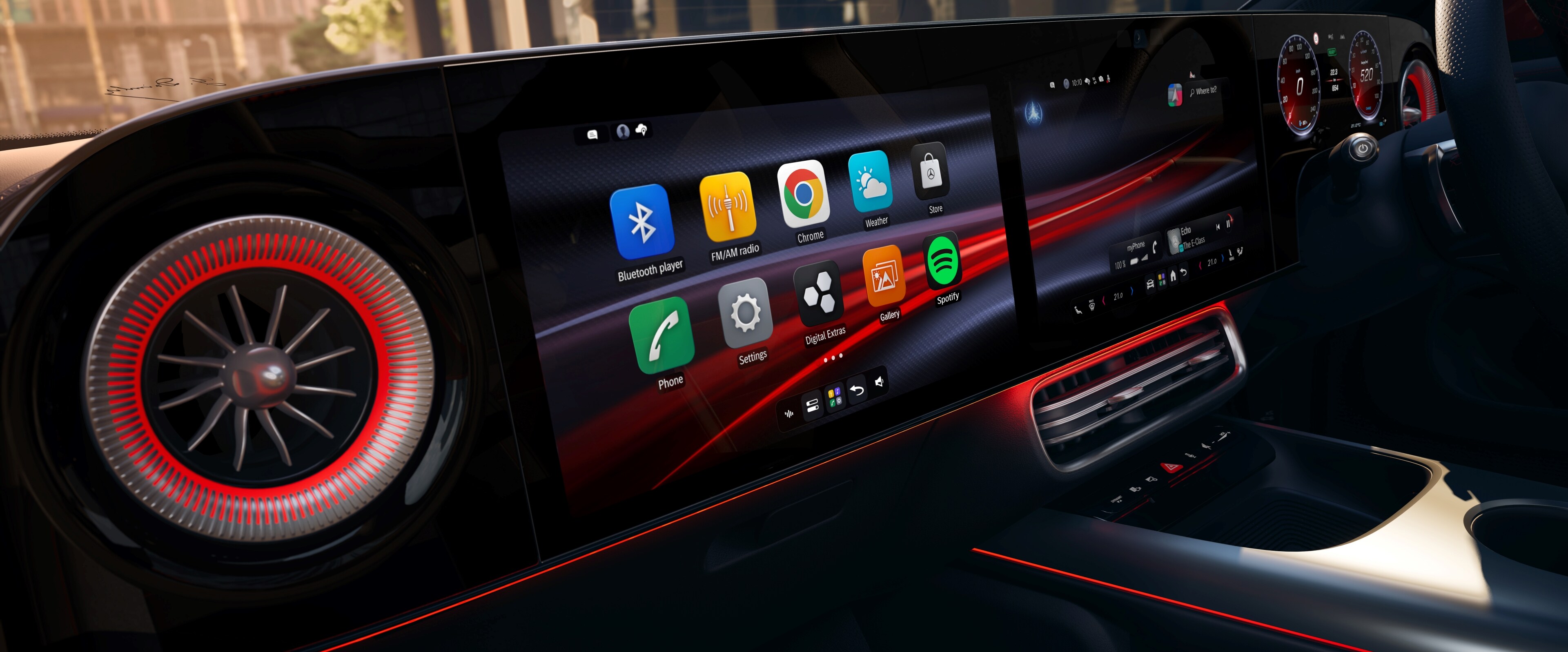 Check the vehicle status conveniently using your smartphone and the Mercedes-Benz App.
