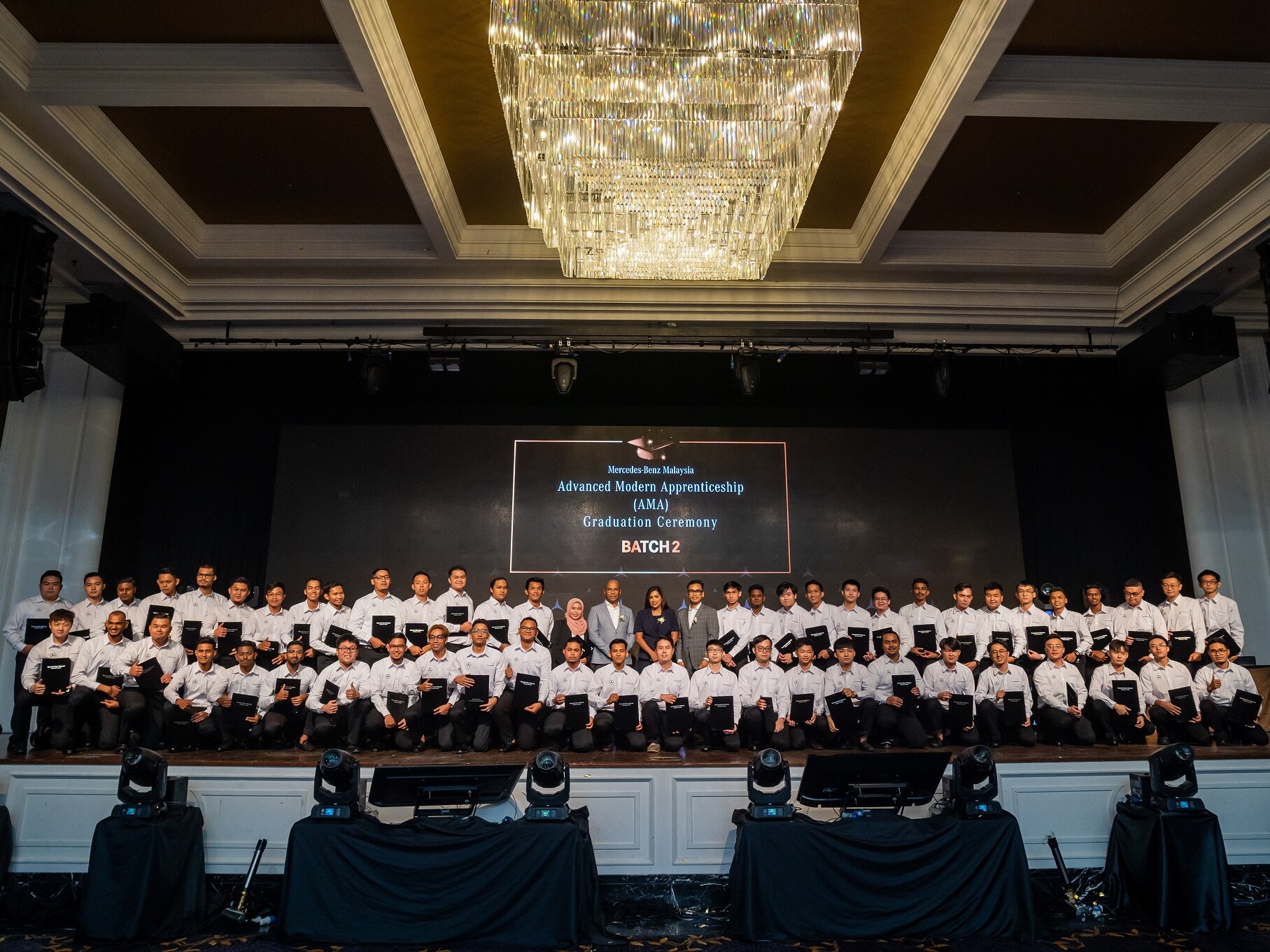 Picture shows graduating students of Advanced Modern Apprenticeship Programme class 2021 and 2022 group picture