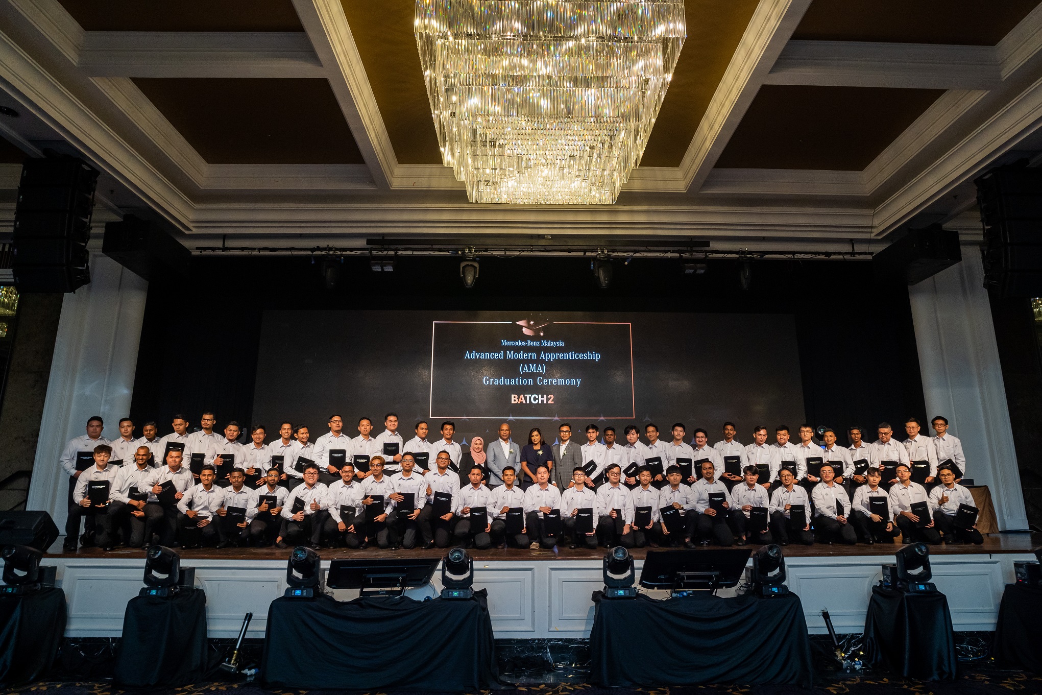 Advanced Modern Apprenticeship Programme class 2021 and 2022 group picture 2022 - News & Events Picture shows graduating students of Advanced Modern Apprenticeship Programme class 2021 and 2022 group picture