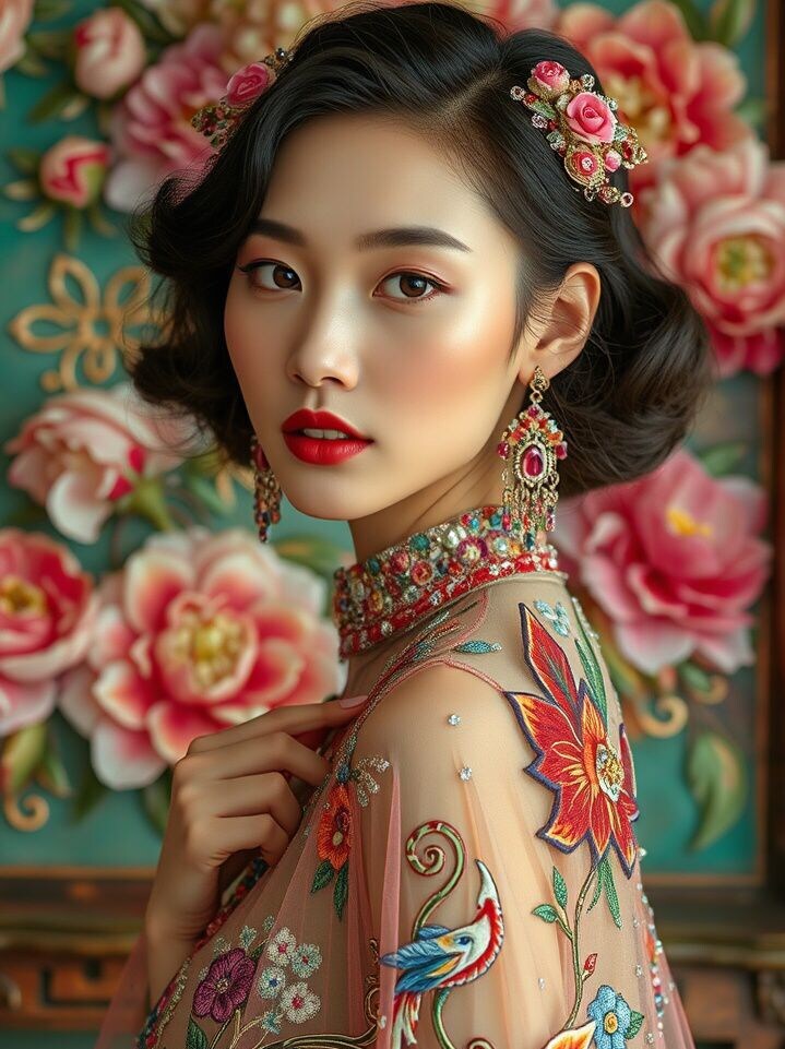 AI-generated image in Douglas Chew's signature style