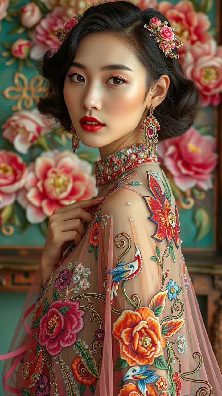 Mercedes-Benz Fashion Week Kuala Lumpur 2025 - Douglas Chew AI-generated image in Douglas Chew's signature style