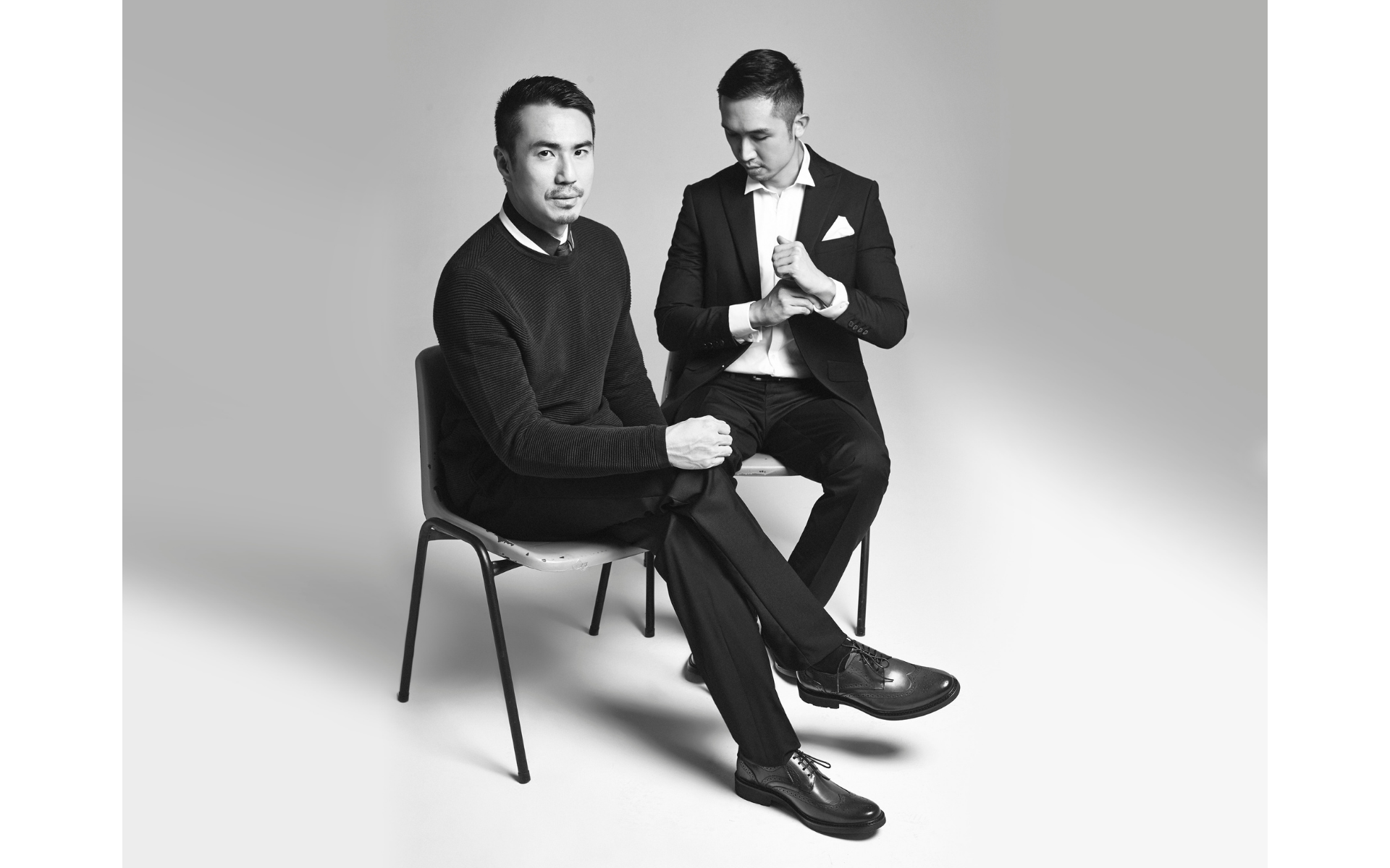 Mercedes-Benz Fashion Week Kuala Lumpur 2025 - UNITEDWOOD Image of UNITEDWOOD founders, Voon Lai (left) and Jonathan Cheng (right)