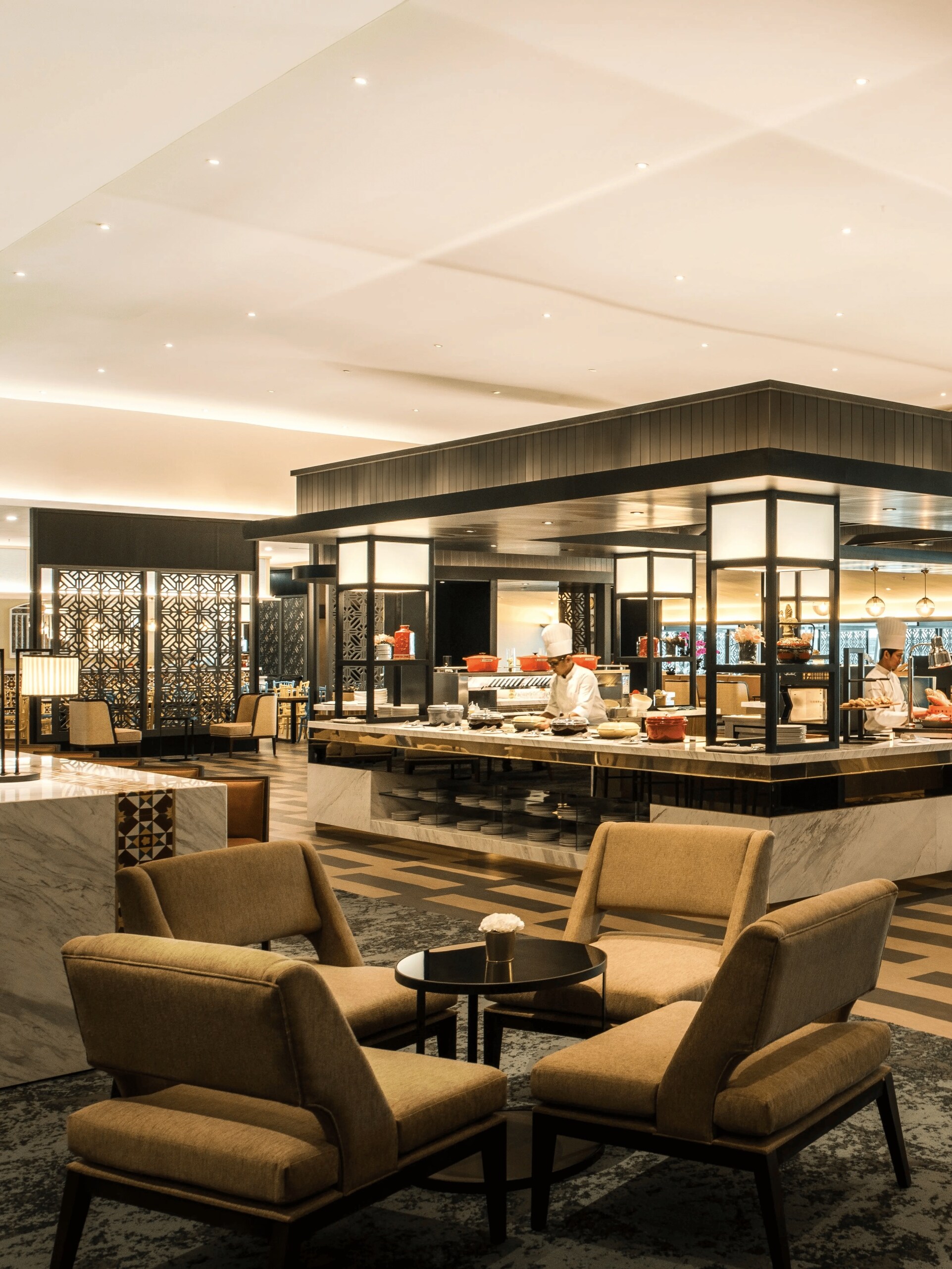 Picture shows Mercedes-Benz cars line-up in front of an aeroplane