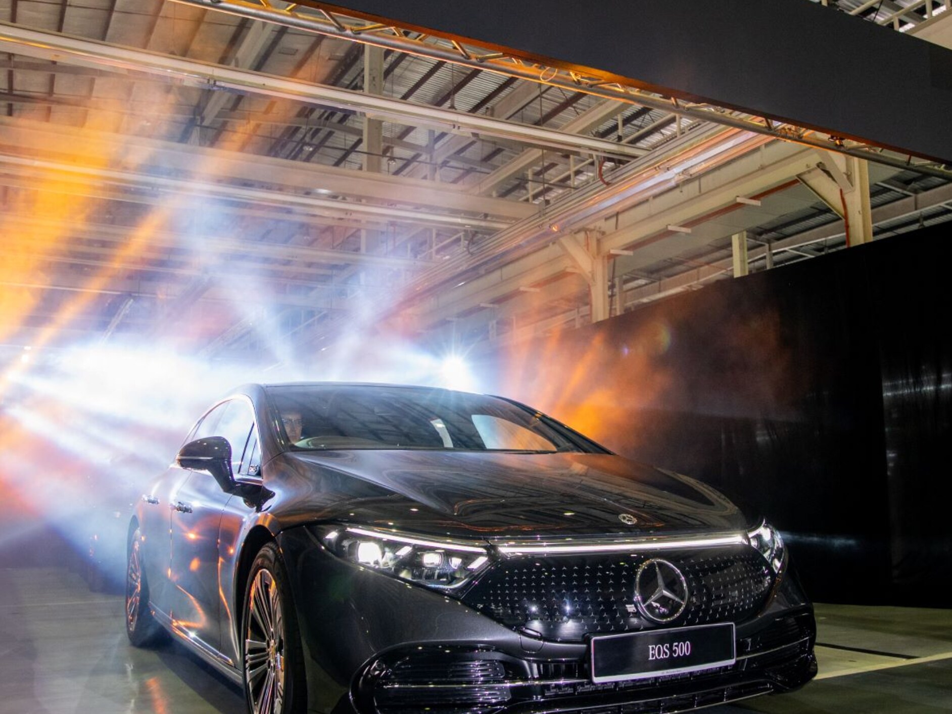 The unveiling of EQS 500 4MATIC at the Mercedes-Benz Production Plant in Pekan, Pahang.