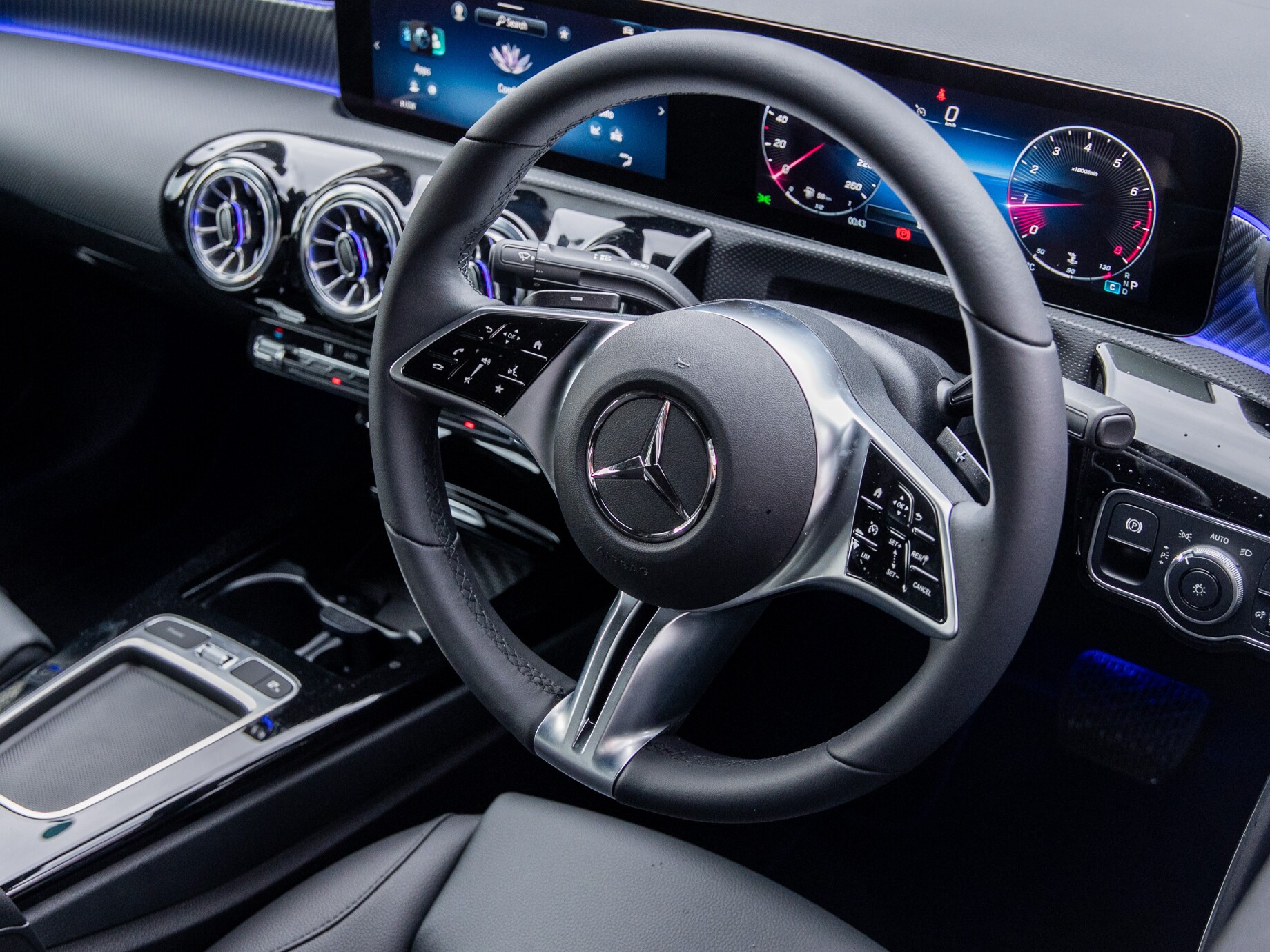 Driver's side interior of the new A 200