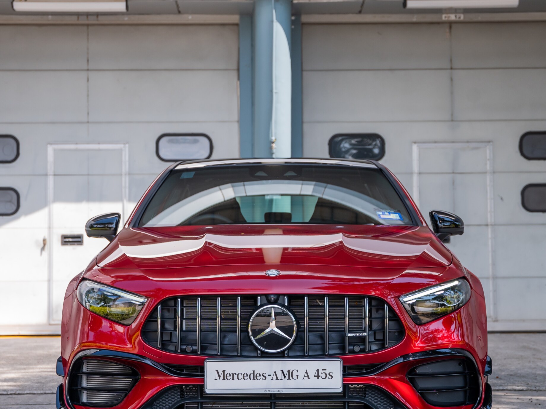 Front view of the new Mercedes-AMG A 45 S 4MATIC+ Hatchback
