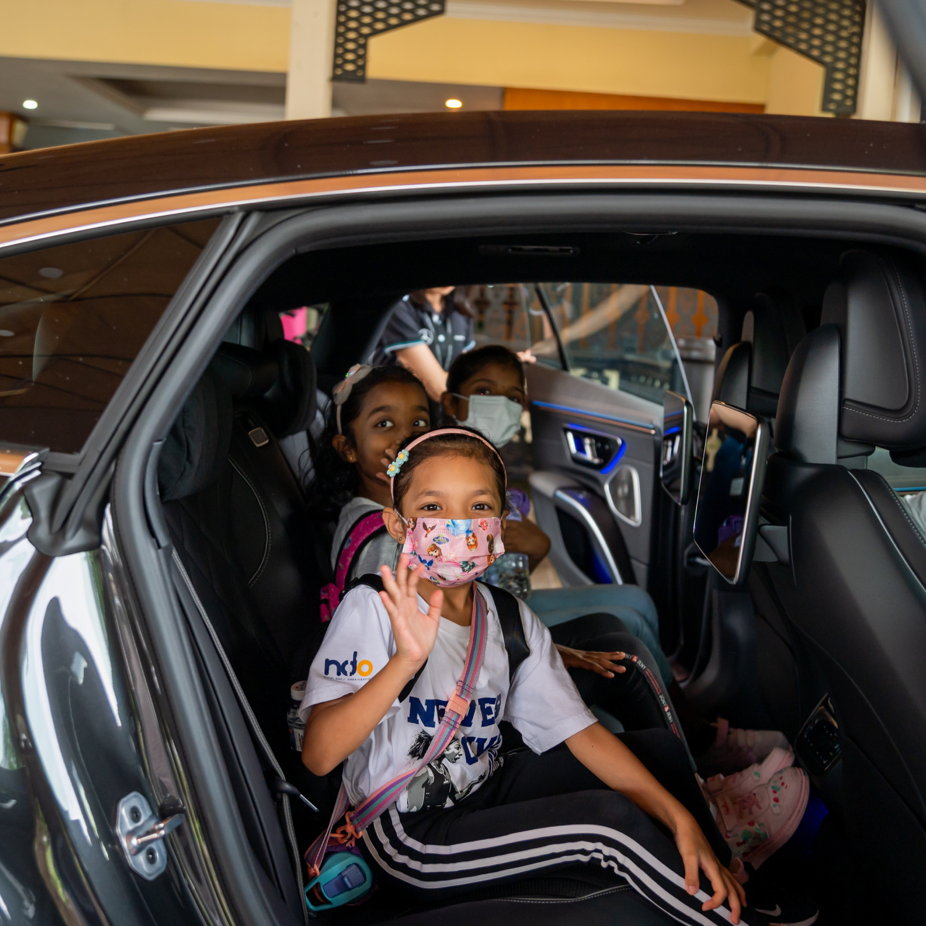 Mercedes-Benz Malaysia x Nicol David Organization Little Legends Programme - News & Events Article Little Legends getting picked up in Mercedes-EQ fleet