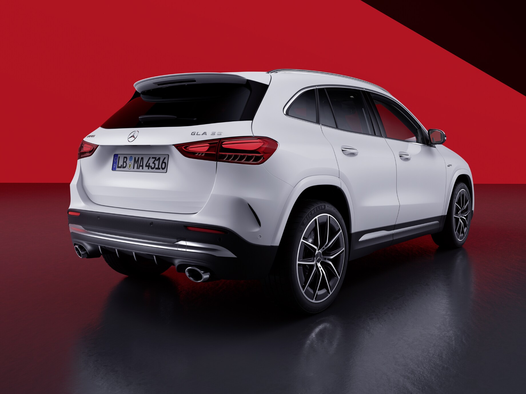 Rear interior of the new Mercedes-AMG GLA 35 4MATIC