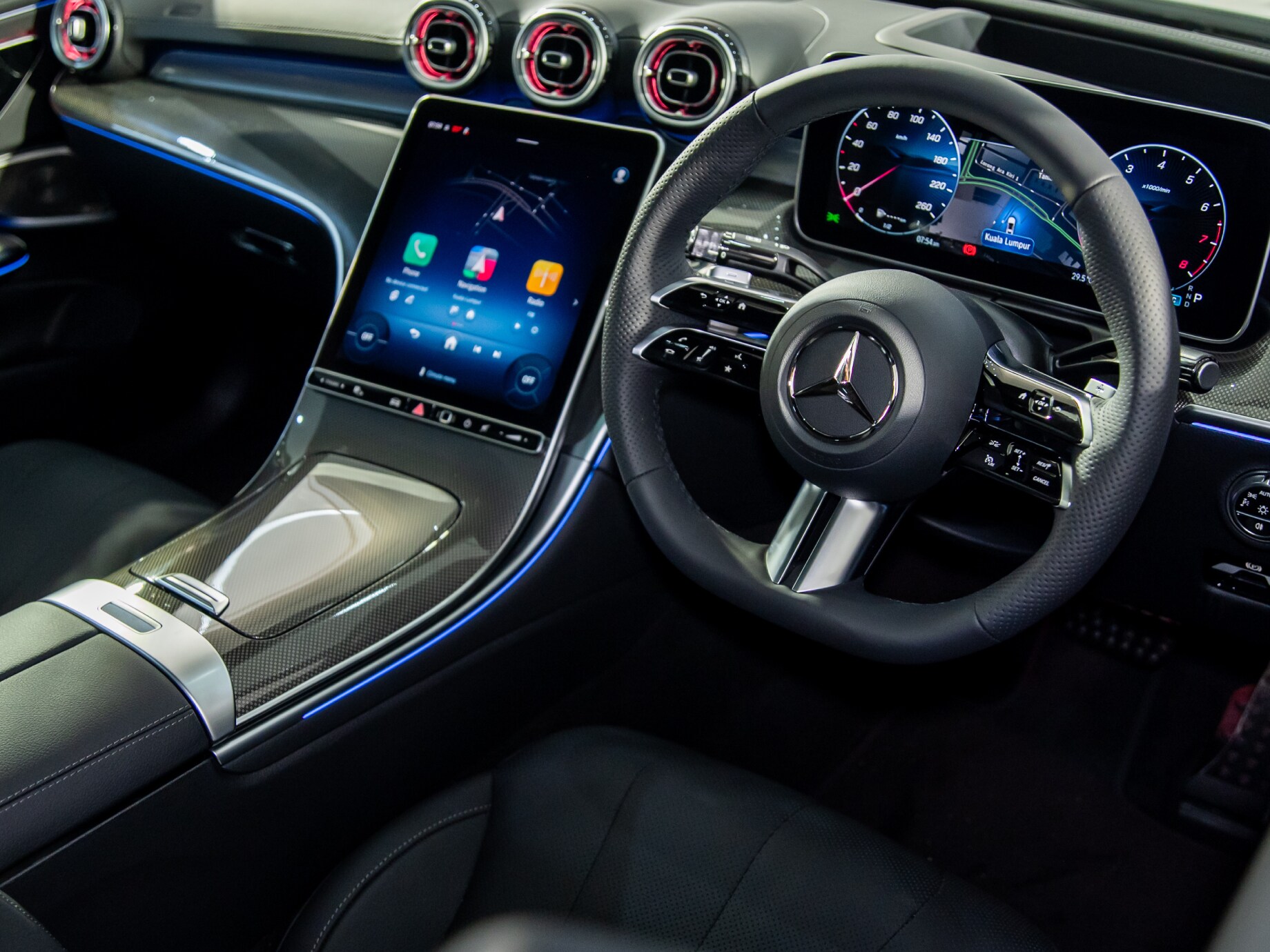 Front interior of the new CLE 300 4MATIC