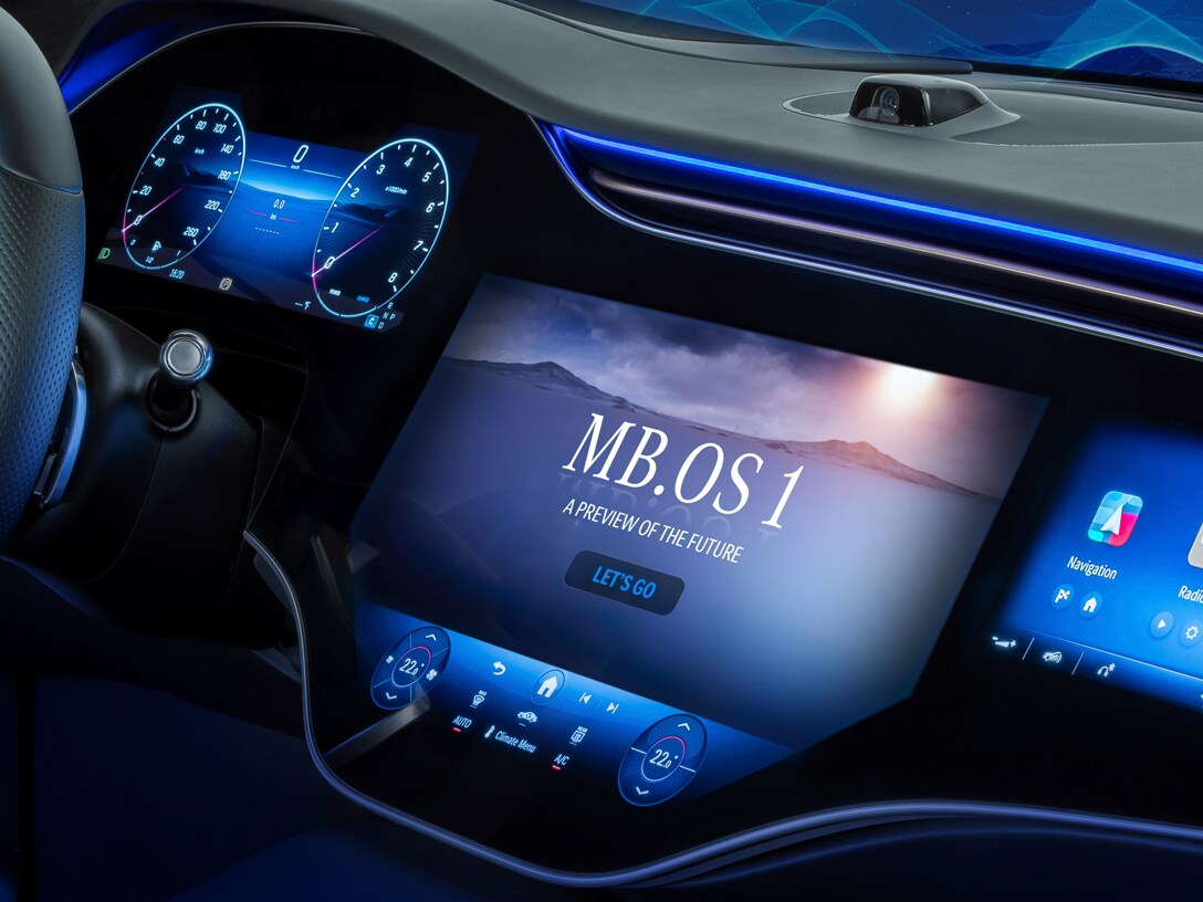 Image of the new MB.OS - the new MBUX Virtual Assistant for Mercedes-Benz vehicles